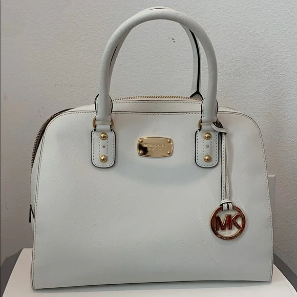 Michael Kors White Handbag - Picture 1 of 15